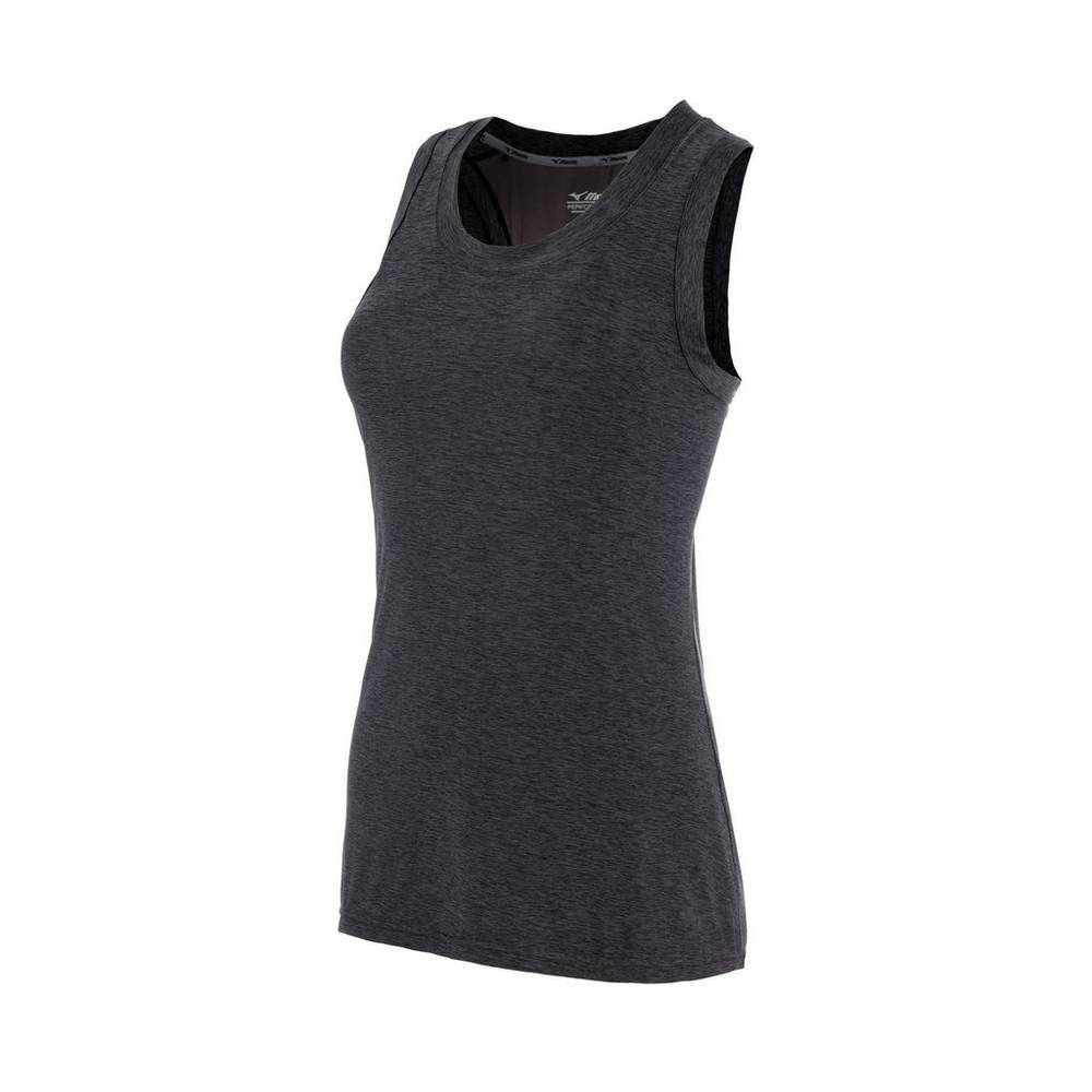 Damske Tank Top Mizuno Alpha Bezecke Čierne Vypredaj VWXO43267
